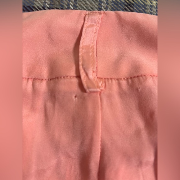 Alice + Olivia Arthur Light Peach Silk Pants 8 - Picture 9 of 9